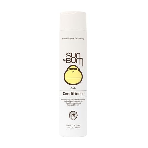 Sun Bum Curls Conditioner | Vegan and Cruelty Free Moisturizing Hair Treatment for Wavy and Curly Hair | 10 oz