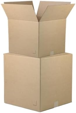 The Boxery 9"x9"x5" Brown/Kraft Corrugated Cardboard Shipping Boxes 100-Pack | Mailing, Packing, Moving & Storage for Business/Home – Durable - Eco-Friendly, Recyclable - Made in the USA