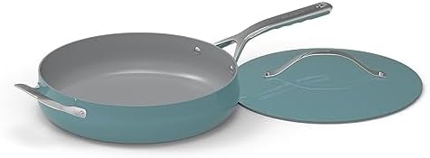 Cuisinart Culinary Collection Nonstick Cookware 4.5 Qt. Sauté Pan + Helper Handle + Cover, Teal