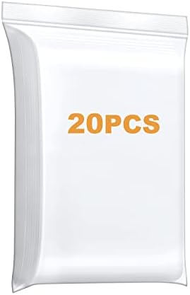 20PCS 16" x 20" Thick 4 Mil Clear Zip Poly Lock Plastic Bags Seal Reclosable Zip Bag Heavy-Duty Clothing T-Shirt Toys Snacks Zipper Bags