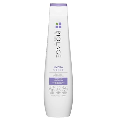 Biolage Hydra Source Shampoo | Hydrates & Moisturizes Dry Hair | Helps Repair Split Ends | For Dry Hair | Salon Shampoo | Weightless, Soft Finish | Vegan | Paraben & Cruelty-Free