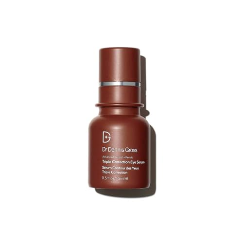 Dr. Dennis Gross Advanced Retinol + Ferulic Triple Correction Eye Serum | Firm Skin, Boost Hydration, and Reduce the Look of Wrinkles & Crepiness | 0.5 oz