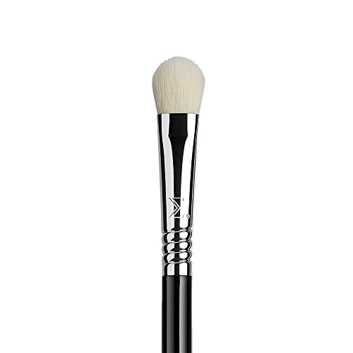 Sigma Beauty Professional E28 Detail Buffer Brush – Professional Eyeshadow Brush for Seamless Cream or Liquid Eyeshadow Blending, Packing on Metallic Shades & Highlighting the Brow Bone (1 Brush)