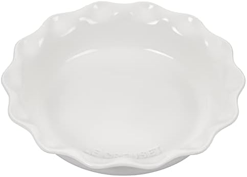 Le Creuset Stoneware 9" Heritage Pie Dish, White