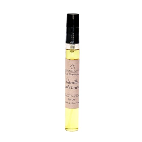 Alcohol Free | Vanilla Buttercream | Natural Fragrance Unisex Oil Perfume | Paraben Free Phthalate Free Plant Based Oil Perfume and Cologne, Nourishing, and Uniquely Handcrafted (Vanilla Buttercream, Spray Bottle)