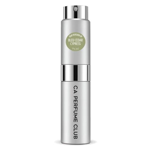 CA Perfume Impression of Bleu Cedar Cypress For Women & Men Fragrance Spray Bottle 0.27 Fl Oz/8ml