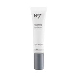 No7 Youthful Eye Serum - Revitalizing Anti Aging Vitamin A for Under Eye Bags - Hyaluronic Acid + Vitamin C Eye Brightening & Hydrating Serum - Under Eye Serum for Dark Circles and Puffiness (15ml)