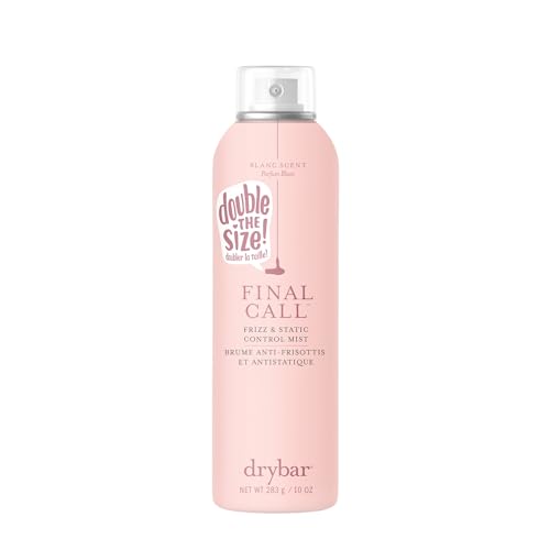 Drybar Final Call Frizz & Static Control Mist | Fights Frizz, Tames Flyaways to Maintain Smooth and Shiny Blowouts, 24 Hour Frizz Control & 72 Hour Static Control