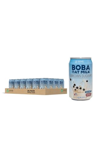 (Pack of 24) DaoHer Oat BOBA - Brown Sugar Oat BOBA, BOBA Ready-To-Drink, Vegan Bubble Tea || No.1 Canned BOBA || Bubble Milk Tea Ready-To-Drink