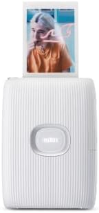 Fujifilm Instax Mini Link 2 Smartphone Photo Printer, Wireless, Portable, and Lightweight Instant Film Printer, Bluetooth, Compatible on iPhone IOS or Android Devices - Clay White (Renewed)