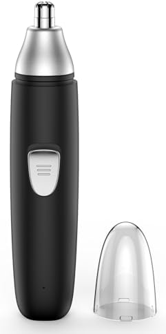 Ear and Nose Hair Trimmer Professional Painless Eyebrow Trimmer Powerful Motor and Dual-Edge Blades for Smoother Cutting (Black)