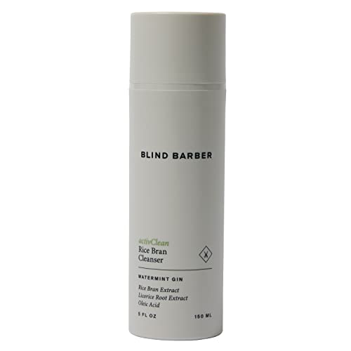 Blind Barber activClean Rice Bran Daily Face Cleanser for Men - Hydrating Foaming Facial Cleanser with Rice Bran Extract & Oleic Acid (5oz / 150ml)