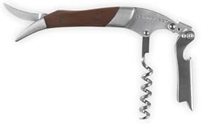 Le Creuset Black Walnut One-Step Waiter's Friend Corkscrew Wine Opener