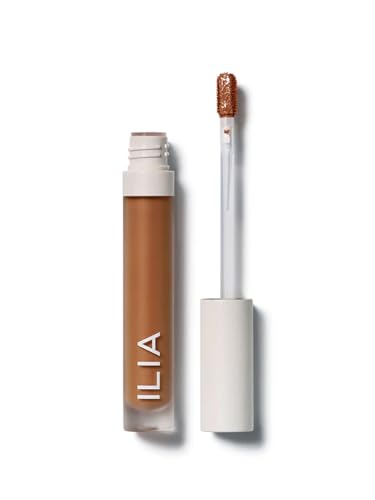ILIA - True Skin Serum Concealer | Non-Comedogenic, Cruelty-Free, Vegan, Safe For Sensitive Skin, Reduces Appearance of Dark Circles + Blemishes (Harissa SC7.5, 0.16 oz | 5 ml)