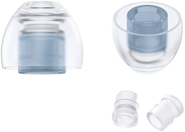 SpinFit NEO for IEM - S - Silicone Patented Eartips for Replacement, Secure Fit and Supreme Comfort, Reduce Allergic Reaction, One Set Fits Normal and Thin Nozzles (1 Pair)(with Inserts)