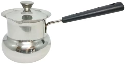 Luxshiny Milk Jug Kitchen Cooking Pot Stovetop Tea Maker Instant Noodle Pot Multi-function Saucepan Soap Melting Pots Mini Pan Butter Melt Pan Cooking Pan Soup Melt Pot Food Stainless Steel