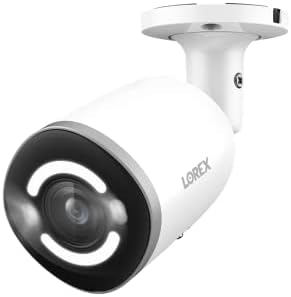 Lorex E895AB 4K Deterrence Bullet AI PoE IP Wired Add-On Security Camera with Smart Security Lighting, Color Night Vision, and Smart Motion Detection Plus, Camera Only (M.) (Renewed)