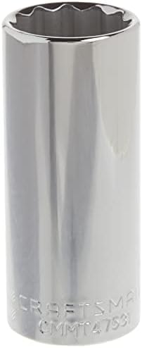CRAFTSMAN Deep Socket, SAE, 1/2-Inch Drive, 1-Inch, 12-Point (CMMT47531)