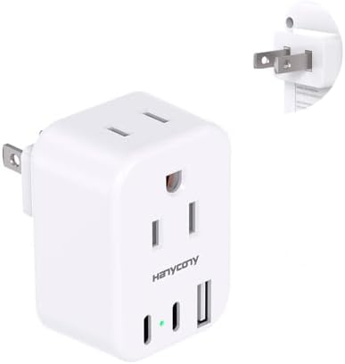 US to Japan Plug Adapter, Japan Power Travel Adpter with 2 Outlets 3 USB Ports(2 USB C), Type A Plug Adapter for Amercian USA to Japanese China Canada Mexico Philippines Peru