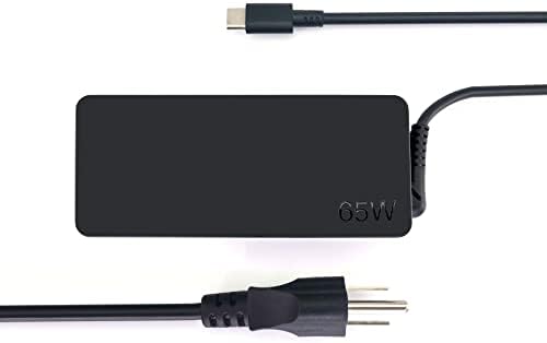Laptop USB C Charger for Lenovo ThinkPad 65 Watt 20V 3.25A Type-C USB AC Adapter ADLX65YDC2A ThinkPad X280 X380 X390 L390 E480 E580 E590 E495 T480 T480s T490 T490s x1 Carbon Power Adapter 4X20M26268
