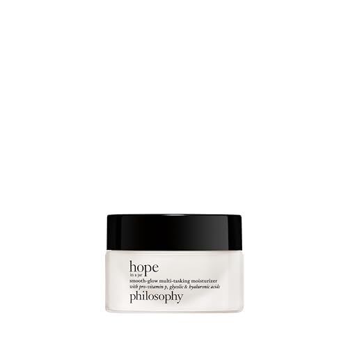 philosophy hope in a jar smooth-glow multi-tasking face moisturizer - with pro-vitamin P, glycolic & hyaluronic acid - provides deep & long-lasting hydration & smoother, radiant skin