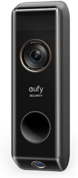 eufy Security Video Doorbell S330, 2K HD Video Doorbell, HD Security Camera, Battery-Powered Add-On, Dual Motion Detection, Package Detection, Family Recognition, No Monthly Fee(Renewed)