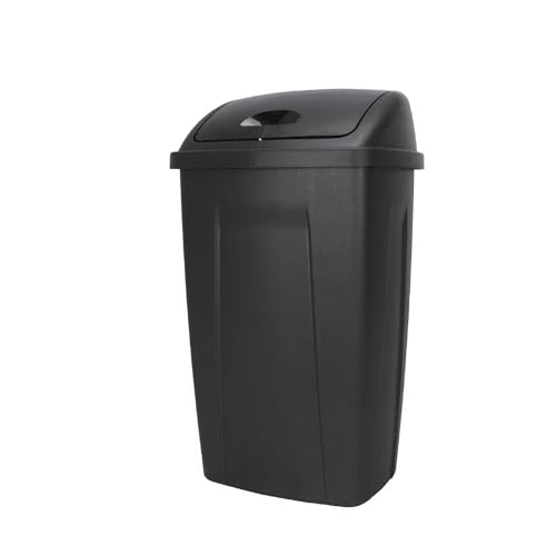 13 Gallon Trash Can Plastic Swing Top Kitchen Garbage Trash Can