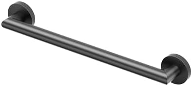 Gatco 962MX Glam 18" L Grab Bar, Matte Black/ADA Compliant Stainless Steel Safety Grab Bar for Bathroom