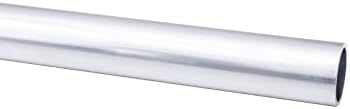 6061 Aluminum Tubing, 1" OD Seamless Aluminum Round Tube, 0.12" Wall x 10" Length Metal Straight Pipe for Diy, Industry, Decoration, 1Pcs