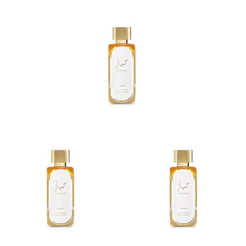Lattafa Hayaati Gold Elixir Eau De Parfum Spray for Unisex, 3.4 Ounce (Pack of 3)