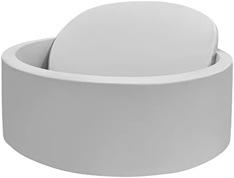 Foam Ball Pit, 35.4"x 11.8" Ball Pits for Toddlers, Soft Round Kiddie Baby Playpen Ball Pool for Kids, Ideal Gift for Babies Indoor and Outdoor Game, Grey, (Balls not Included)