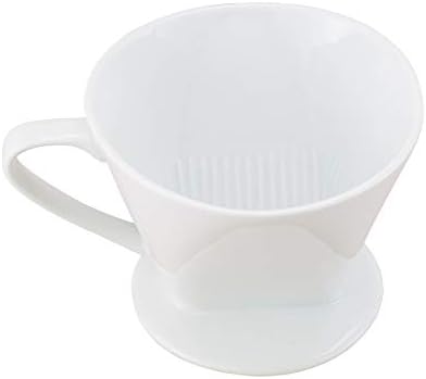 Fino Coffee Filter Cone, Fine White Porcelain, Number 1-Size, Brews 1-2 Servings