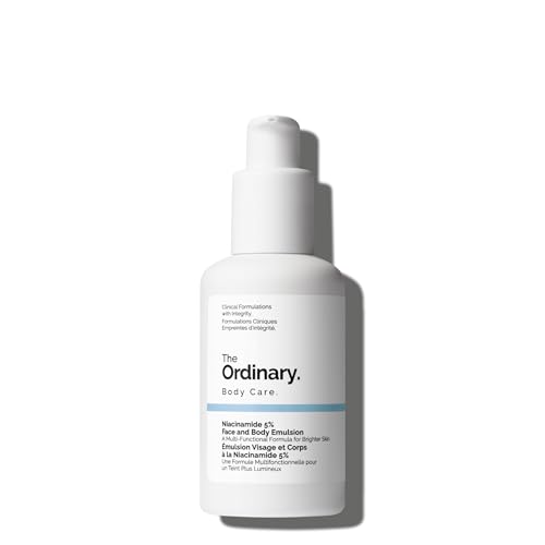 The Ordinary Niacinamide 5% Face and Body Emulsion, Dark Spot & Skin Tone Corrector, 3.4 Fl Oz