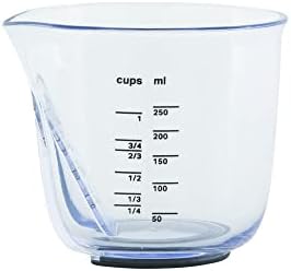 KitchenAid Universal Easy View Angled Measuring Cup, Small, Clear Black