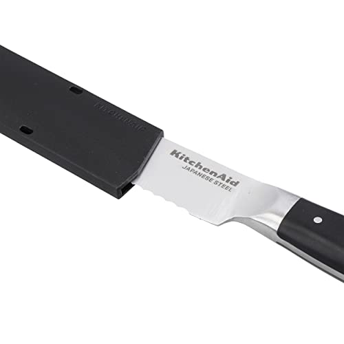 KitchenAid Gourmet 20cm / 8 Inch Bread Cutting Knife, Sharp High-Carbon Japanese Steel