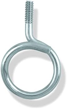 Cable & Wire Support Heavy Duty 1 1/4 Inch Diameter – ¼”-20 Machine Threaded Bridle Rings, Cable Ring Hangers for Low Voltage Cable Management