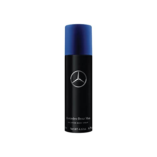 Mercedes-Benz Man - Body Spray for Men - Woody Fruity Fragrance with Ambrette and Cedar - Long-Lasting Mens Body Spray - All Over Freshness - 6.7 oz