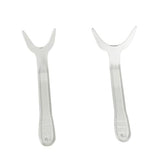 MIBICIRI 2Pcs Dental Photography Retractors,Clear Orthodontic Lip Retractor (Large)