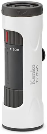 Kenko 429068 Ultra View I Monocular 10-30x21 10-30x 21 0x21 0x21 0.8 inch (21 mm) Dia Zoom, White