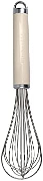 KitchenAid Whisk, Stainless Steel Manual Hand Whisk – Almond Cream