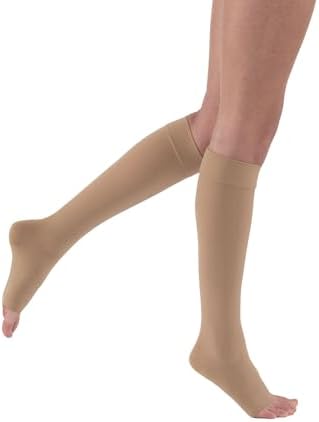 JOBST Relief 30-40 mmHg Compression Stockings, Knee High, Open Toe | Compression Socks for Women/ Men for Tired, Aching or Swollen Legs