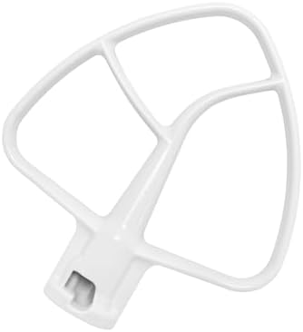 K45B Coated Flat Beater for KitchenAid 4.5-5 Qt Tilt-Head Mixer Attachments for Kitchen Aid Paddle Attachment, White