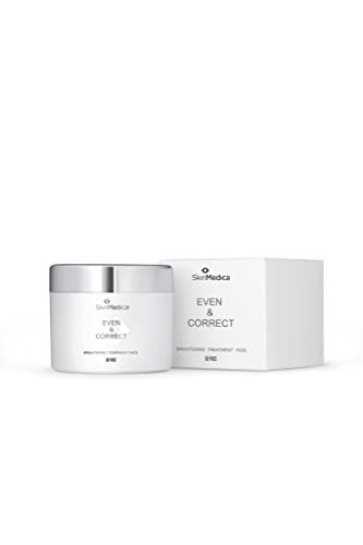 SkinMedica Even & Correct Brightening Treatment Pads For Face Exfoliating, 10% Glycolic Acid Pads That Are Retinol, Alcohol and Hydroquinone Free, 60 Ct