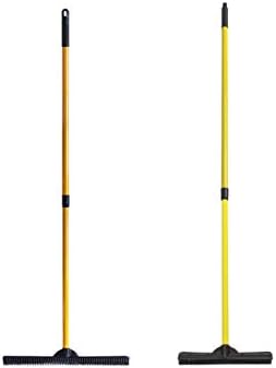FURemover Pet Hair Rubber Broom 2-Piece Set containing Original and PRO Furemover Brooms for Carpet, Tile and Hardwood