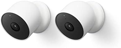 Google Nest Cam Outdoor or Indoor, Battery - 2nd Generation - 2 Count (Pack of 1) (Renewed)