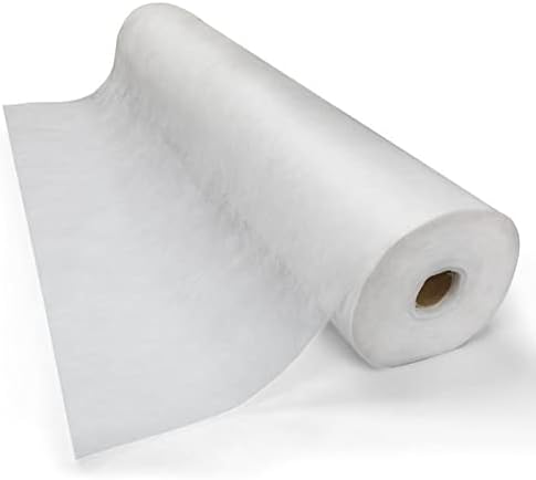 Recyclable Disposable Table Sheets | Non Woven | 30 g/m2 | with Face Hole | Absorbent | Comfortable | Thick and Durable | Soft | Latex-free | 70" x 32" (2 Rolls)