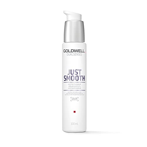 Goldwell Dualsenses Just Smooth Taming Anti-Frizz & Humidity Control 6 Effects Serum, Paraben Free, Floral, 100ml
