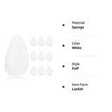 IMPRESA 10 Pack Facial Sponge for Daily Deep Cleansing and Regular Exfoliating - Regular Buff Style Exfoliating Pads Puf for Removing Dead Skin, Dirt & Makeup - Normal to Oily - Made in The USA