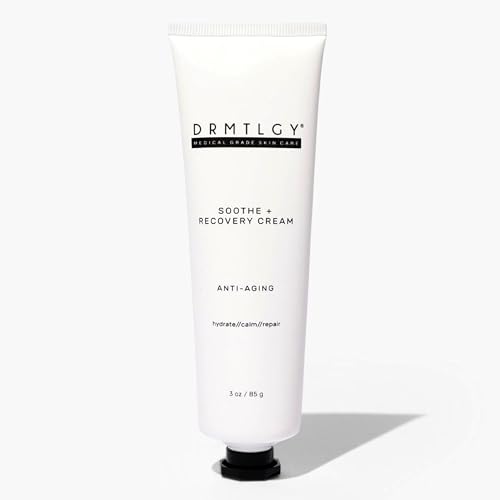 DRMTLGY Soothe and Recovery Cream Face Moisturizer. Fragrance Free, Oil Free, Noncomedogenic Face Cream for Sensitive Skin and All Skin Types.