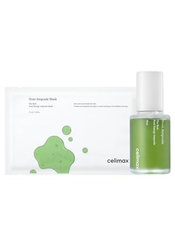 celimax Noni Energy Ampoule 30ml + The Real Noni Energy Ampoule Mask 25ml (5EA) Bundle
